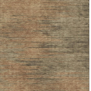 HomeRoots 10' X 14' Contemporary Terra Cotta Gray & Beige Abstract Washable Area Rug with UV Protection 665591