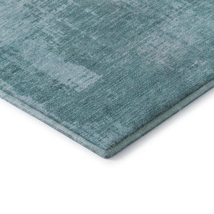HomeRoots 9' X 12' Aqua and Teal Abstract Area Rug – UV-Protected, Stain-Resistant, Ideal for Busy Homes 665614