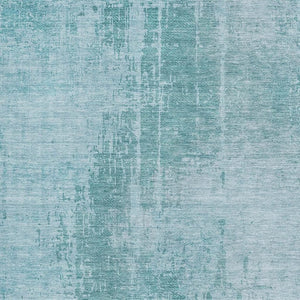 HomeRoots 10' Aqua and Teal Abstract Washable Area Rug with UV Protection for High-Traffic Spaces & Homes 665615