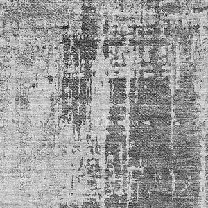 HomeRoots 5' X 8' Modern Gray and Silver Abstract Washable Area Rug with Stain Resistance & UV Protection 665641