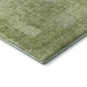 HomeRoots 8' Sage and Ivory Abstract Round Rug – Washable, UV Protected, Stylish for Living & Play Areas! 665654