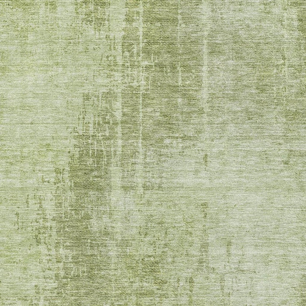 HomeRoots 8' X 10' Elegant Sage & Ivory Abstract Washable Area Rug - UV Protected, Stain Resistant, Family-Friendly 665655