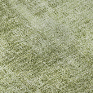 HomeRoots 8' X 10' Elegant Sage & Ivory Abstract Washable Area Rug - UV Protected, Stain Resistant, Family-Friendly 665655