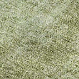 HomeRoots 8' X 10' Elegant Sage & Ivory Abstract Washable Area Rug - UV Protected, Stain Resistant, Family-Friendly 665655