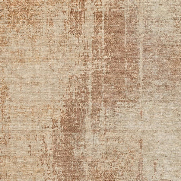 HomeRoots 5' X 8' Terra Cotta and Copper Abstract Washable Area Rug – Stylish, Stain-Resistant, UV Protected Decor 665665