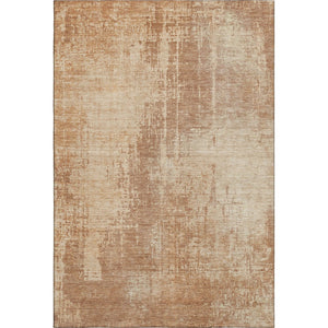 HomeRoots 9' X 12' Terra Cotta & Copper Abstract Washable Area Rug - Durable, Stain Resistant & UV Protected! 665668