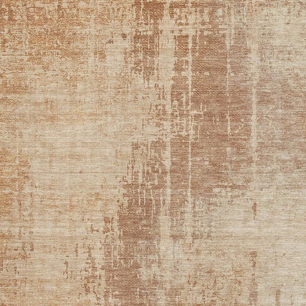 HomeRoots 9' X 12' Terra Cotta & Copper Abstract Washable Area Rug - Durable, Stain Resistant & UV Protected! 665668