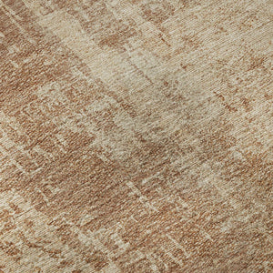 HomeRoots 9' X 12' Terra Cotta & Copper Abstract Washable Area Rug - Durable, Stain Resistant & UV Protected! 665668