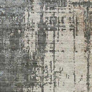 HomeRoots 9' X 12' Abstract Washable Area Rug in Beige, Gray & Brown - UV Protected, Durable & Stylish Design 665674