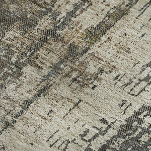 HomeRoots 10' X 14' Washable Area Rug in Beige, Gray & Brown - Durable, UV-Protected, and Stylish Design for Homes 665675