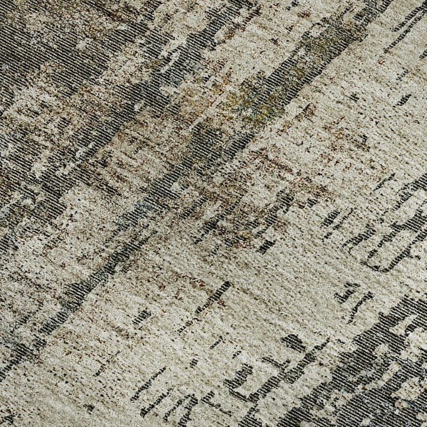 HomeRoots 10' X 14' Washable Area Rug in Beige, Gray & Brown - Durable, UV-Protected, and Stylish Design for Homes 665675