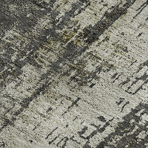 HomeRoots 9' Abstract Washable Area Rug in Taupe, Green & Gray – UV Protected, Stylish & Family-Friendly Design 665686