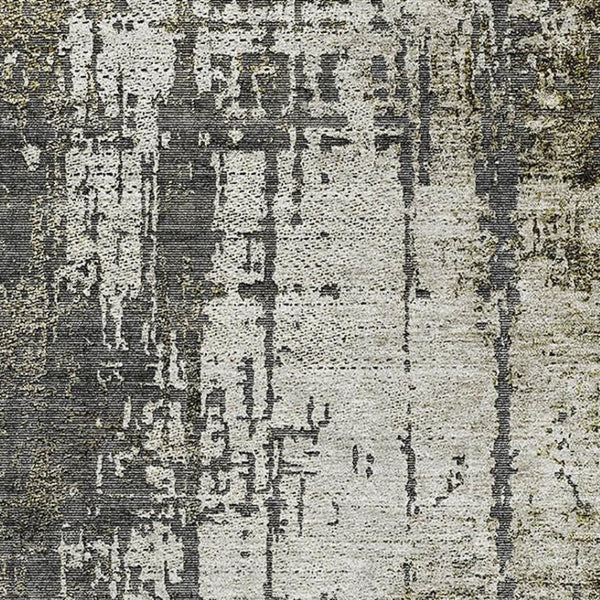 HomeRoots 10' Contemporary Taupe Green & Gray Abstract Washable Area Rug with UV Protection for Busy Homes 665687