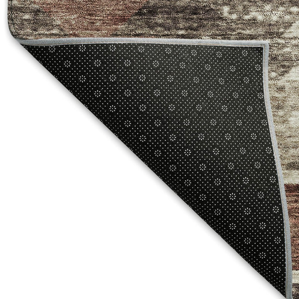 HomeRoots 5' X 8' Chocolate Ivory Rust Southwestern Area Rug - Washable, Durable, UV Protected Beauty for Homes 665695