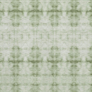 HomeRoots 5' X 8' Sage and Ivory Geometric Area Rug - Washable, UV Protected, Pet-Friendly, Stylish Design 665719