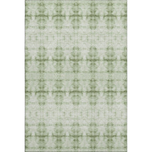 HomeRoots 8' X 10' Sage and Ivory Geometric Washable Area Rug - Stylish, Durable, UV-Protected for Any Room 665721