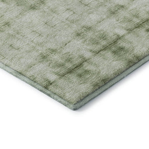 HomeRoots 8' X 10' Sage and Ivory Geometric Washable Area Rug - Stylish, Durable, UV-Protected for Any Room 665721