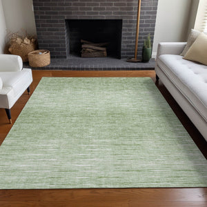 HomeRoots 10' X 14' Abstract Artichoke Green & Gray Area Rug – Washable, UV Protected, Perfect for Homes! 665747