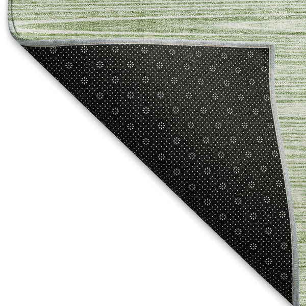 HomeRoots 10' X 14' Abstract Artichoke Green & Gray Area Rug – Washable, UV Protected, Perfect for Homes! 665747