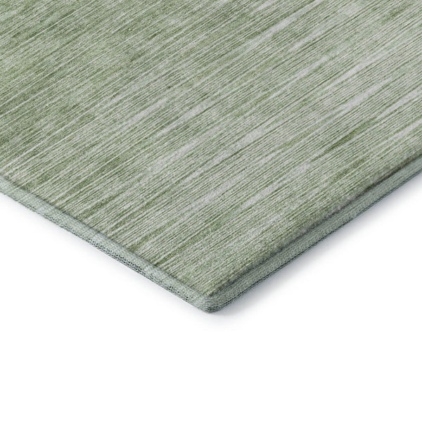 HomeRoots 10' X 14' Abstract Artichoke Green & Gray Area Rug – Washable, UV Protected, Perfect for Homes! 665747
