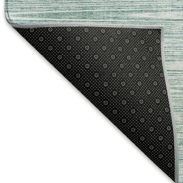 HomeRoots 10' Aqua and Teal Abstract Washable Area Rug - UV Protected, Durable, Stain-Resistant Design for Homes 665753