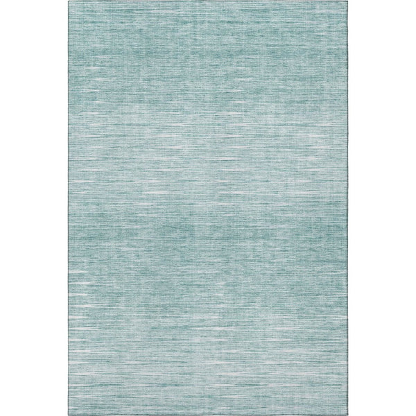 HomeRoots 10' Aqua and Teal Abstract Washable Area Rug - UV Protected, Durable, Stain-Resistant Design for Homes 665753