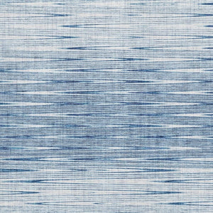 HomeRoots 8' X 10' Blue And Ivory Abstract Washable Area Rug - Modern Design, Stain-Resistant, UV Protected 665757