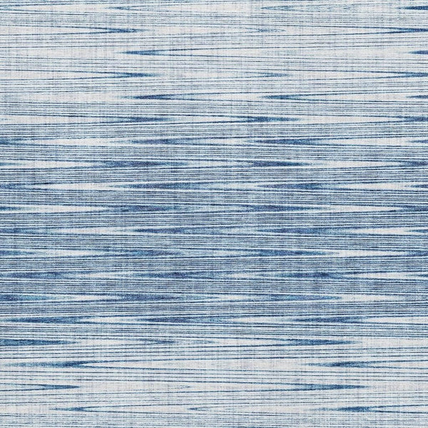 HomeRoots 8' X 10' Blue And Ivory Abstract Washable Area Rug - Modern Design, Stain-Resistant, UV Protected 665757