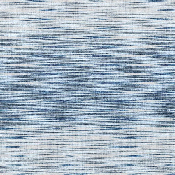 HomeRoots 9' X 12' Blue and Ivory Abstract Area Rug – Washable, UV-Protected, Durable for High-Traffic Spaces 665758