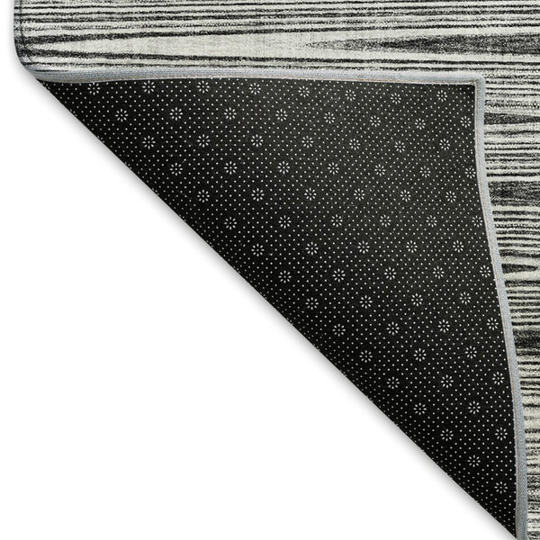 HomeRoots 10' X 14' Gray and Silver Abstract Area Rug – Durable, Washable, UV-Protected for High-Traffic Homes 665771