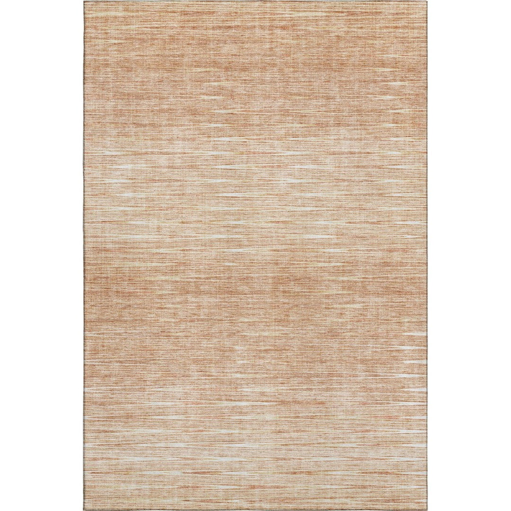 HomeRoots 10' X 14' Salmon and Ivory Abstract Area Rug – Durable, Washable, UV Protected for Modern Spaces 665783