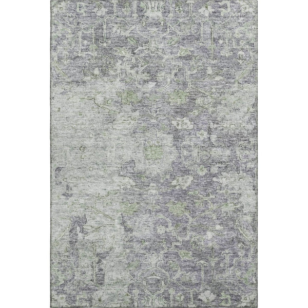 HomeRoots 8' X 10' Floral Washable Area Rug in Plum & Purple - UV Protected, Stain Resistant, Durable Design 665811