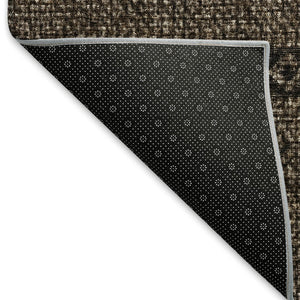 HomeRoots 5' X 8' Chocolate and Gray Southwestern Area Rug - Washable, UV-Protected, Durable Style for Homes 665881