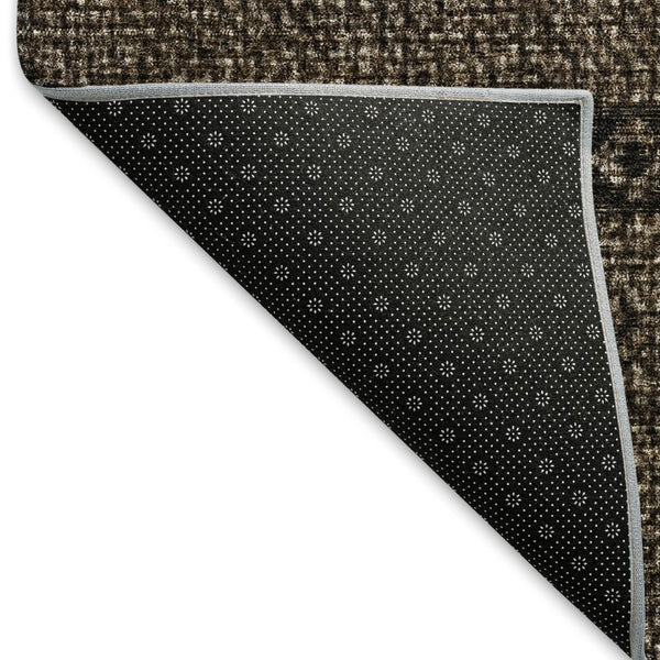 HomeRoots 5' X 8' Chocolate and Gray Southwestern Area Rug - Washable, UV-Protected, Durable Style for Homes 665881
