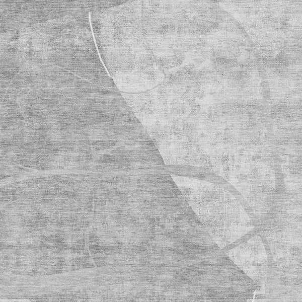 HomeRoots 5' X 8' Gray and Silver Abstract Geometric Area Rug – Washable, UV-Protected, Stylish & Durable! 665953