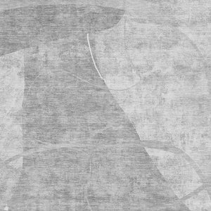 HomeRoots 8' X 10' Gray and Silver Abstract Geometric Area Rug - Washable, UV Protected, Durable & Stylish! 665955