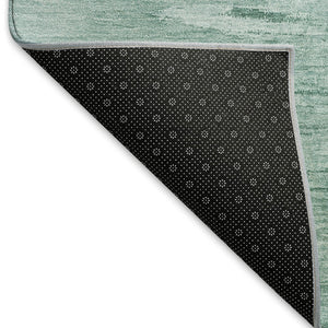 HomeRoots 8' X 10' Vibrant Aqua and Teal Abstract Area Rug - Durable, Washable, UV Resistant for Any Space 665985