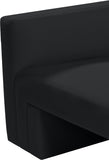 Henson Black Velvet Chair 665Black-C Meridian Furniture