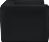 Henson Black Velvet Chair 665Black-C Meridian Furniture