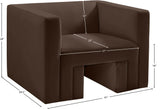 Henson Brown Velvet Chair 665Brown-C Meridian Furniture