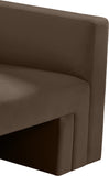 Henson Brown Velvet Chair 665Brown-C Meridian Furniture