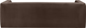 Henson Brown Velvet Sofa 665Brown-S Meridian Furniture