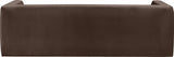 Henson Brown Velvet Sofa 665Brown-S Meridian Furniture