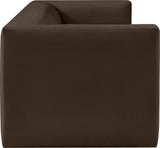 Henson Brown Velvet Sofa 665Brown-S Meridian Furniture