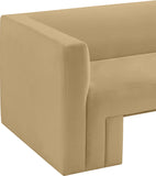 Henson Camel Velvet Chair 665Camel-C Meridian Furniture