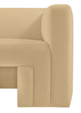 Henson Camel Velvet Chair 665Camel-C Meridian Furniture