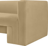 Henson Camel Velvet Chair 665Camel-C Meridian Furniture