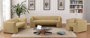 Henson Camel Velvet Loveseat 665Camel-L Meridian Furniture