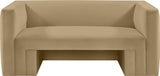 Henson Camel Velvet Loveseat 665Camel-L Meridian Furniture