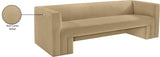 Henson Camel Velvet Sofa 665Camel-S Meridian Furniture